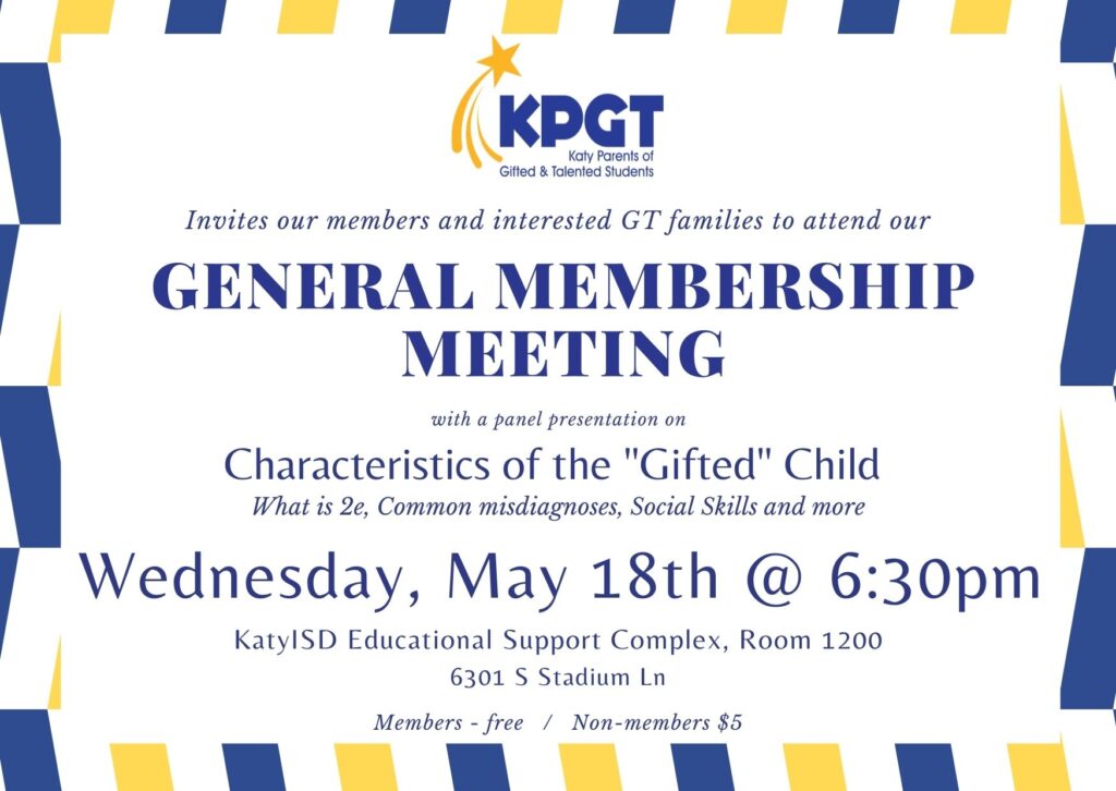 2022 General Membership Meeting - May 18th @ 6:30pm